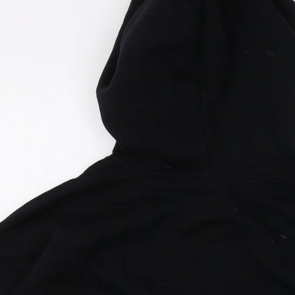 Zara Womens Black Cotton Pullover Sweatshirt Size S Pullover