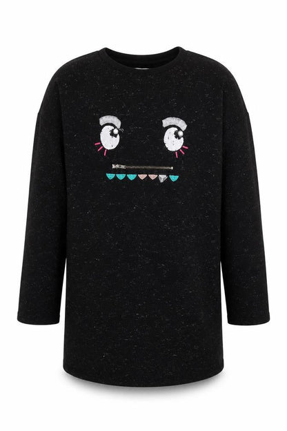 Marks & Spencer Girls Beige Cotton Pullover Sweatshirt Size 10-11 Years Pullover