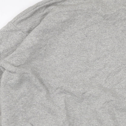 PRETTYLITTLETHING Womens Grey Cotton Pullover Sweatshirt Size S Pullover
