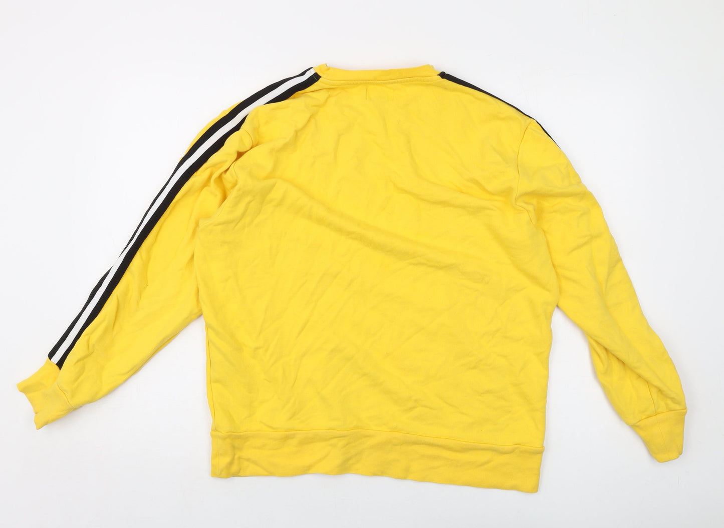 Topman Mens Yellow Cotton Pullover Sweatshirt Size M