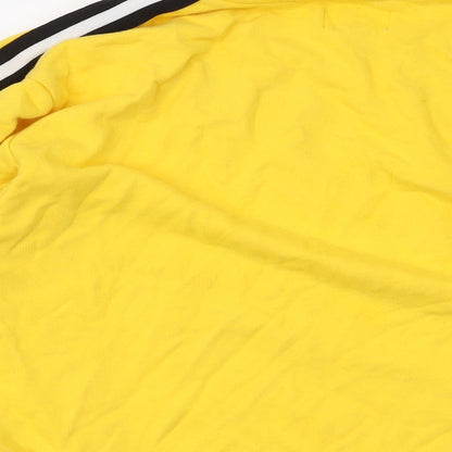 Topman Mens Yellow Cotton Pullover Sweatshirt Size M