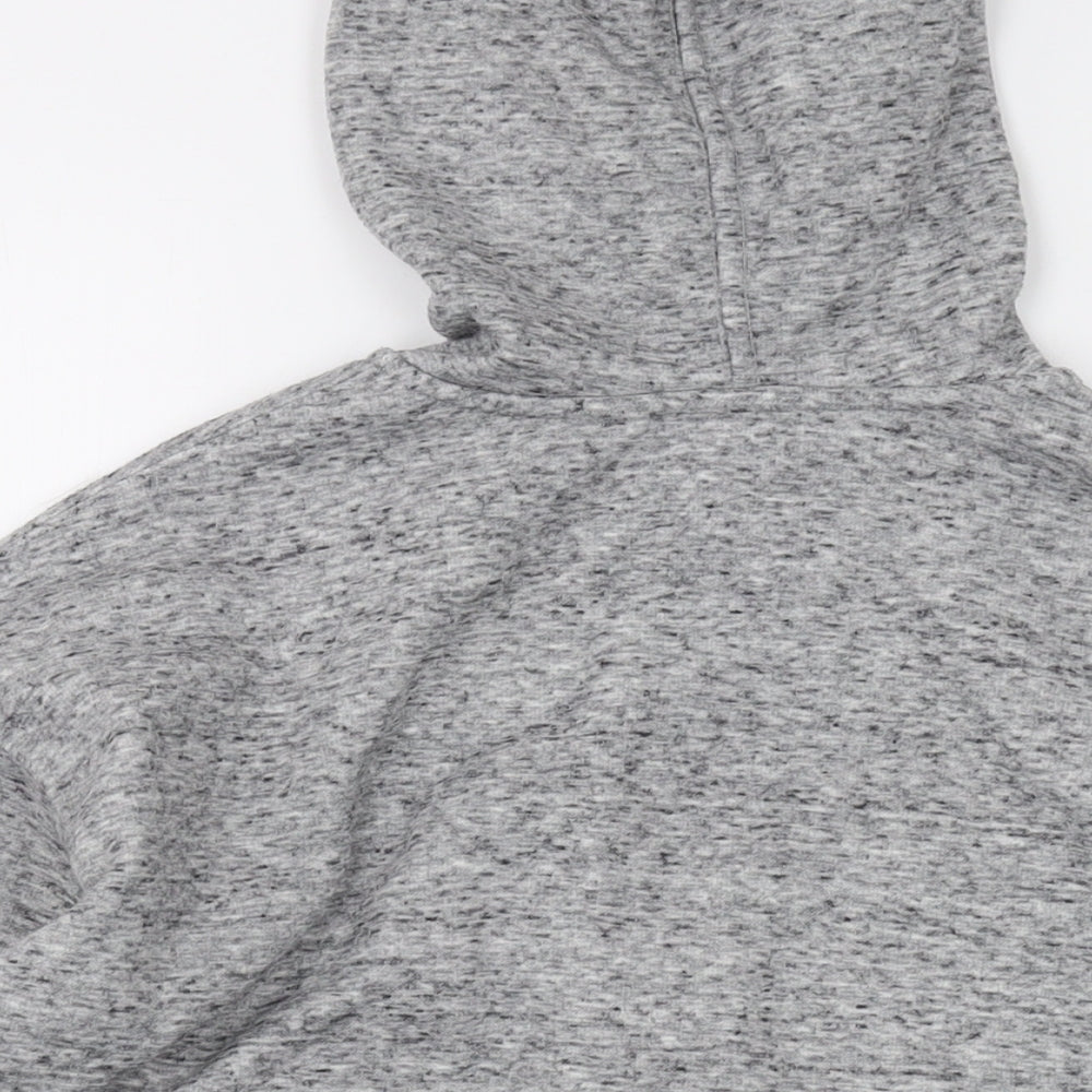 Body Bleu Womens Grey Polyester Full Zip Hoodie Size S Zip