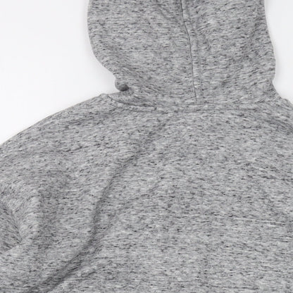 Body Bleu Womens Grey Polyester Full Zip Hoodie Size S Zip