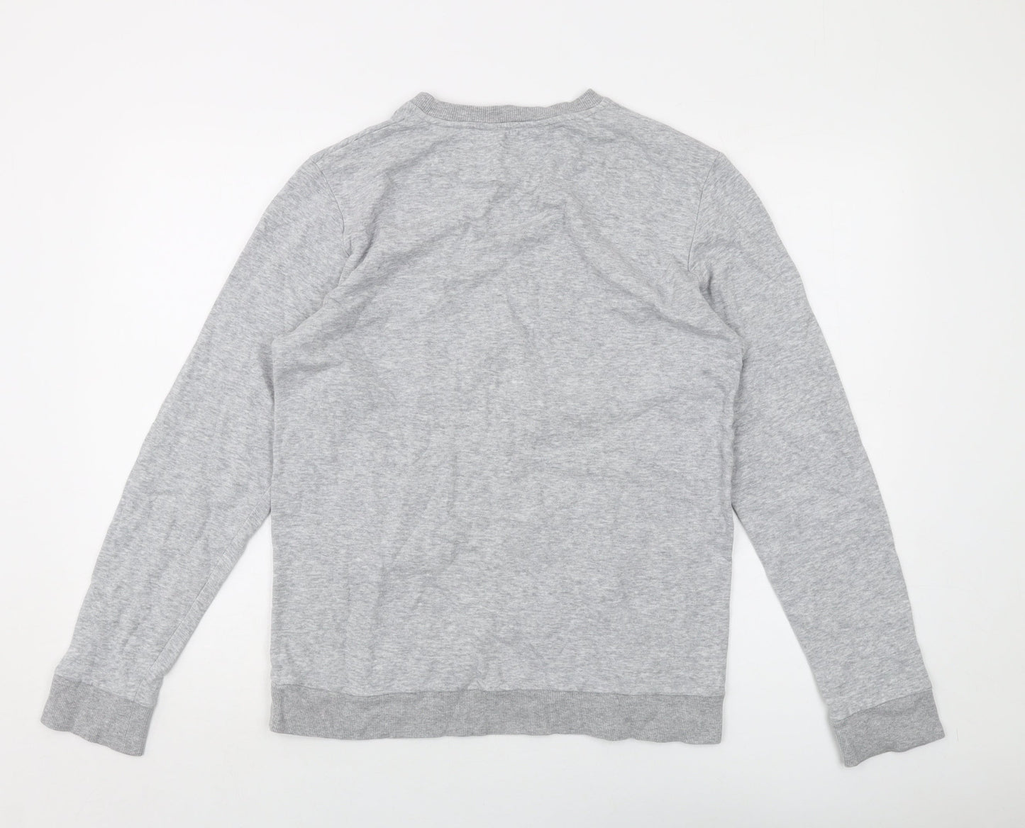 H&M Girls Grey Cotton Pullover Sweatshirt Size 14 Years Pullover