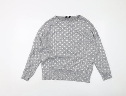 Womens UK Size 10 Dorothy Perkins Grey Pullover Jumper