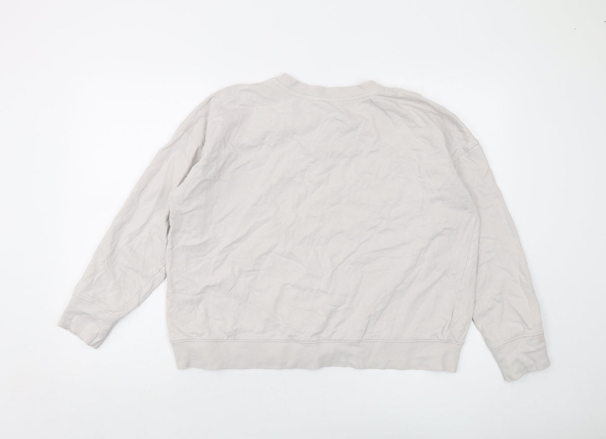 Womens UK Size L John Lewis Grey Pullover Sweatshirt