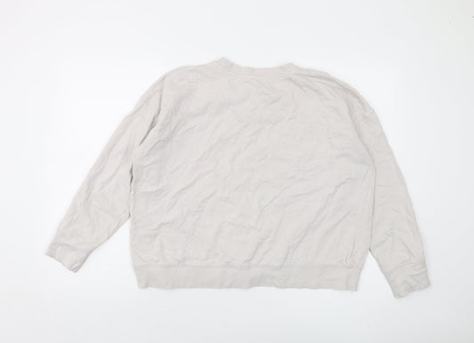 Womens UK Size L John Lewis Grey Pullover Sweatshirt