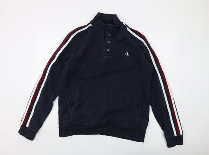 Mens UK Size L NEXT Blue Pullover Sweatshirt