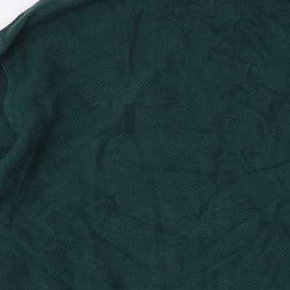 Topman Mens Green Cotton Pullover Sweatshirt Size M