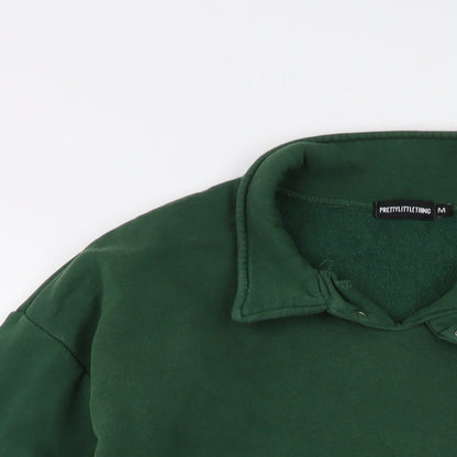Mens UK Size M PRETTYLITTLETHING Green Pullover Sweatshirt