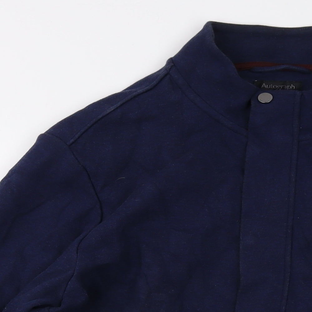 Autograph Mens Blue Jacket Size XL Zip
