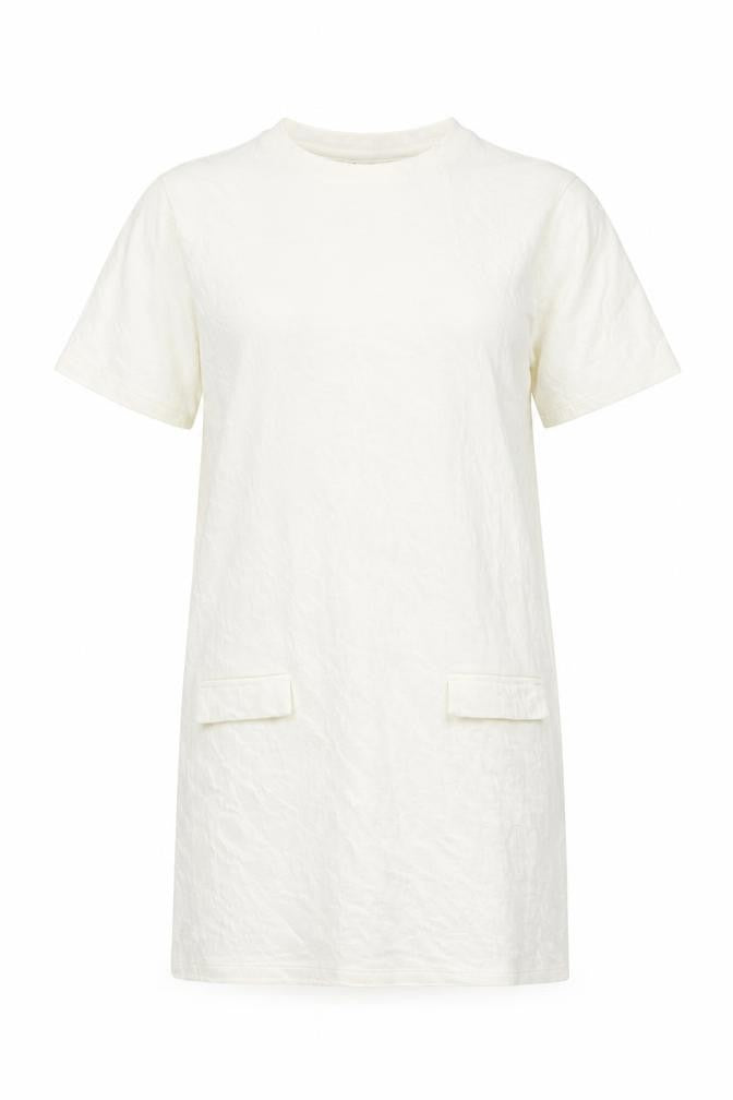 Womens UK Size M Zara Ivory Tunic T-Shirt