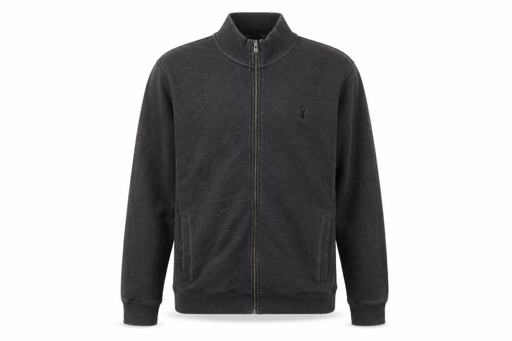 Next Mens Grey Cotton Full Zip Sweatshirt Size XL