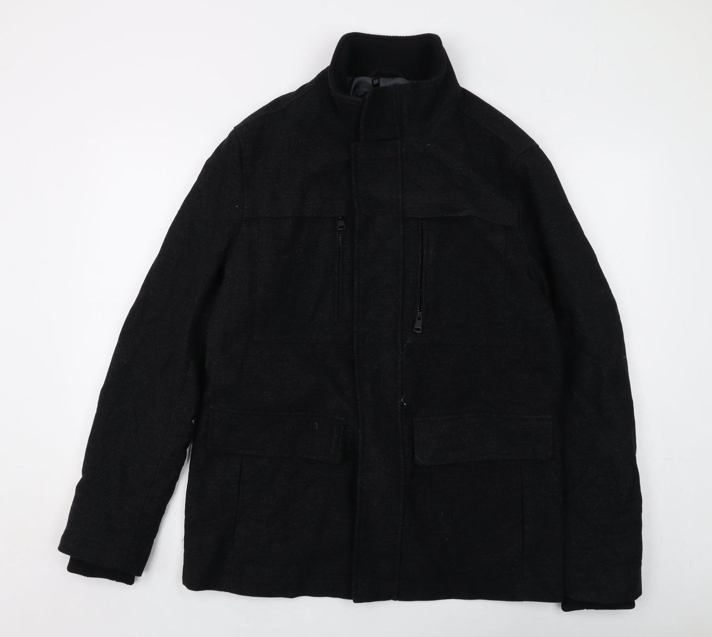 Mens UK Size M Marks and Spencer Black Jacket