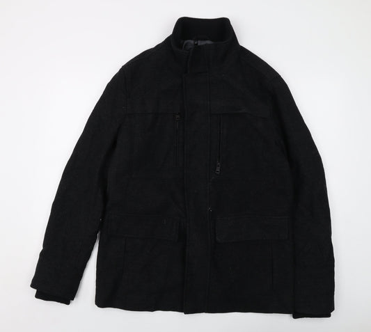 Mens UK Size M Marks and Spencer Black Jacket