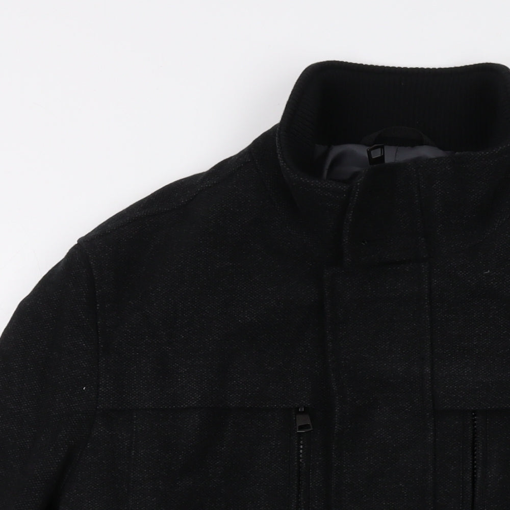 Mens UK Size M Marks and Spencer Black Jacket