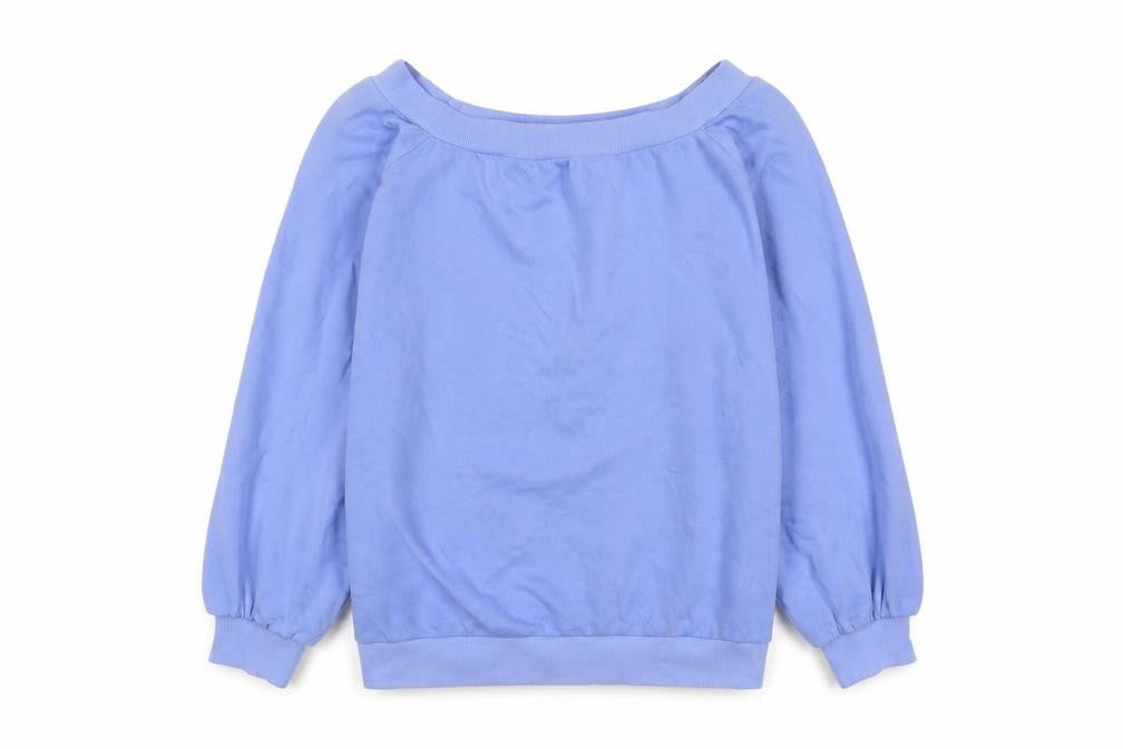 Next Womens Blue Cotton Pullover Sweatshirt Size L Pullover