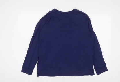 DOMYOS Womens Blue Cotton Pullover Sweatshirt Size XL Pullover