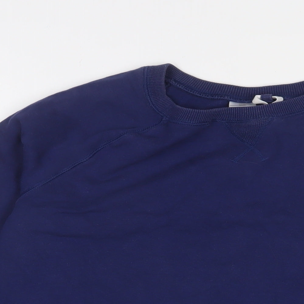 DOMYOS Womens Blue Cotton Pullover Sweatshirt Size XL Pullover
