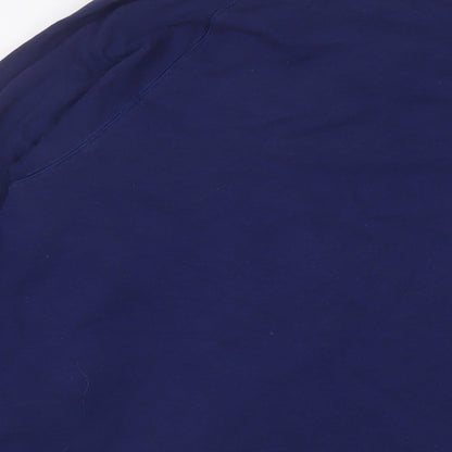 DOMYOS Womens Blue Cotton Pullover Sweatshirt Size XL Pullover