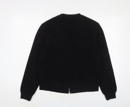 Marks and Spencer Womens Black Jacket Size 14 Zip
