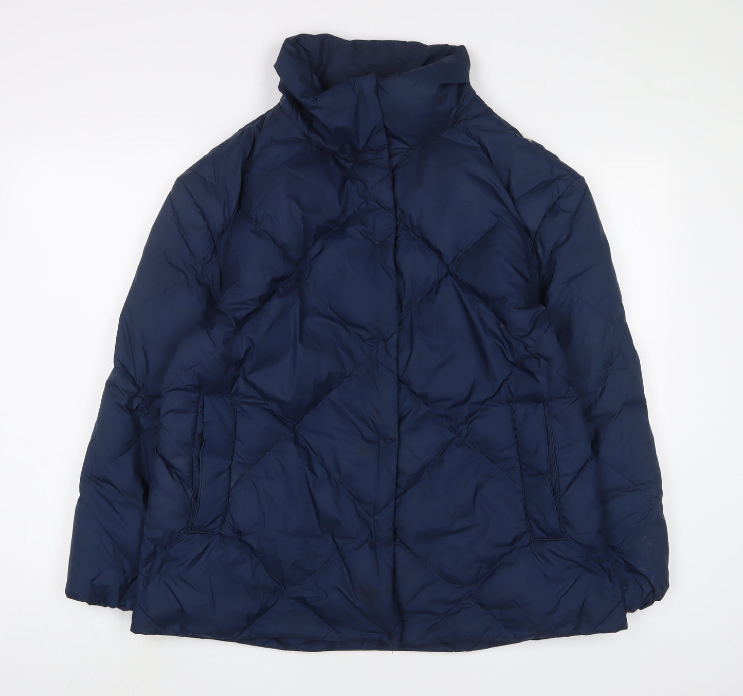Womens UK Size 12 Marks and Spencer Blue Puffer Jacket