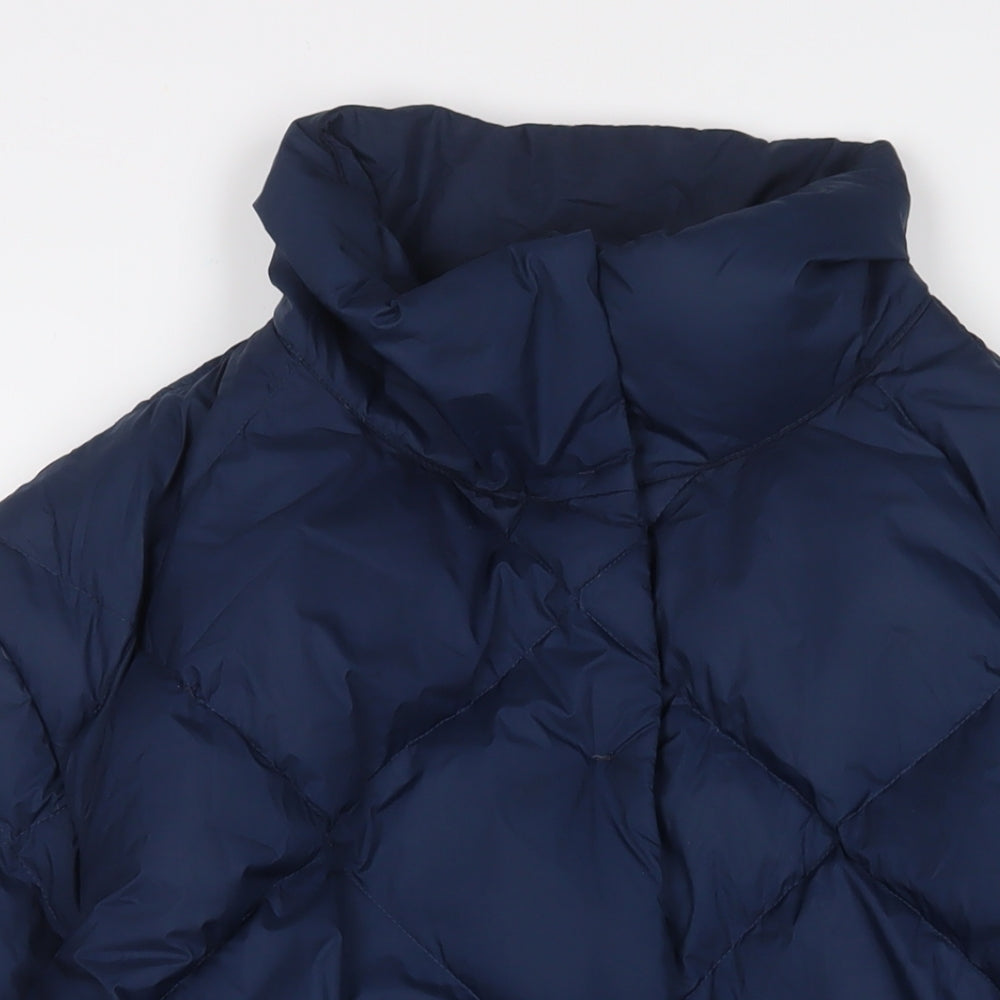 Womens UK Size 12 Marks and Spencer Blue Puffer Jacket
