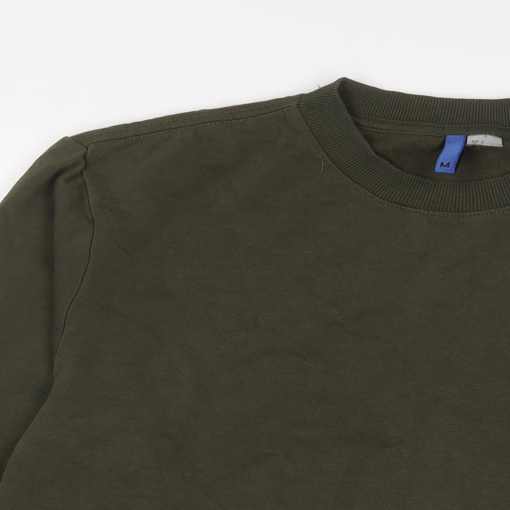 Mens UK Size M Marks and Spencer Green Pullover Sweatshirt