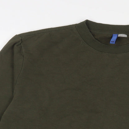 Mens UK Size M Marks and Spencer Green Pullover Sweatshirt