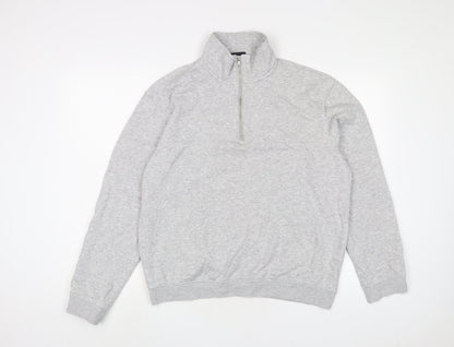 Mens UK Size M H&M Grey Pullover Sweatshirt
