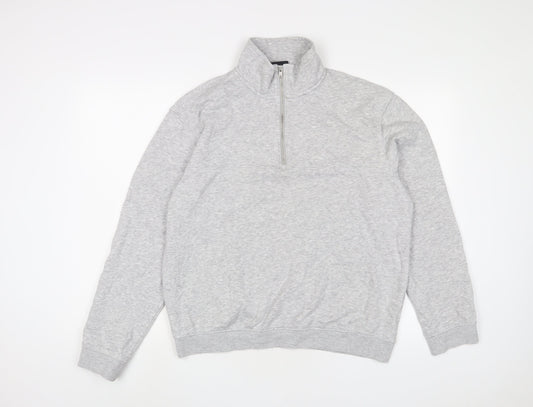 Mens UK Size M H&M Grey Pullover Sweatshirt