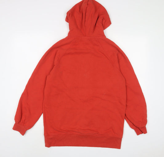 Womens UK Size XS NEXT Orange Pullover Hoodie