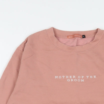 six stories Womens Pink Cotton Pullover Sweatshirt Size S Pullover - Mother of the groom