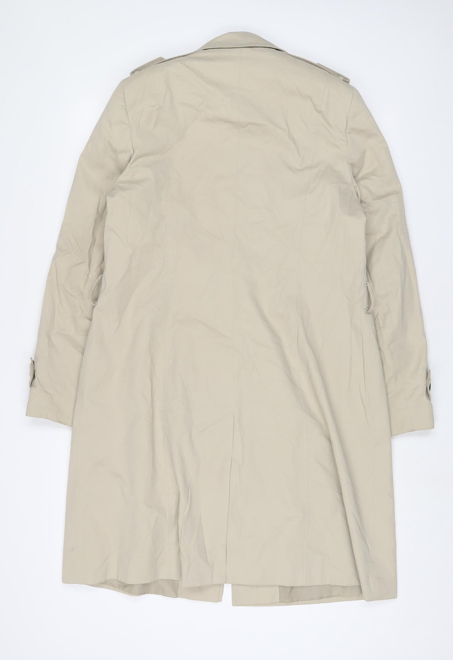 Womens UK Size 12 Debenhams Beige Overcoat