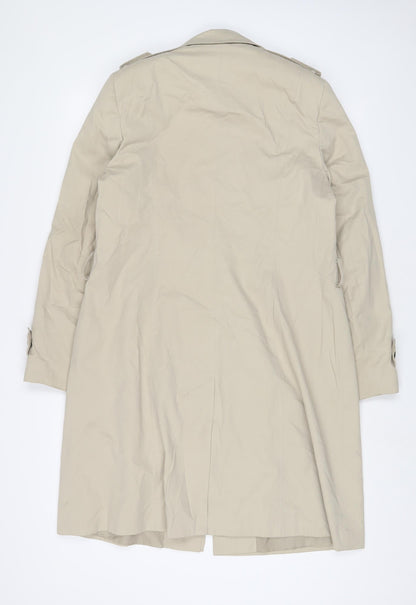 Womens UK Size 12 Debenhams Beige Overcoat