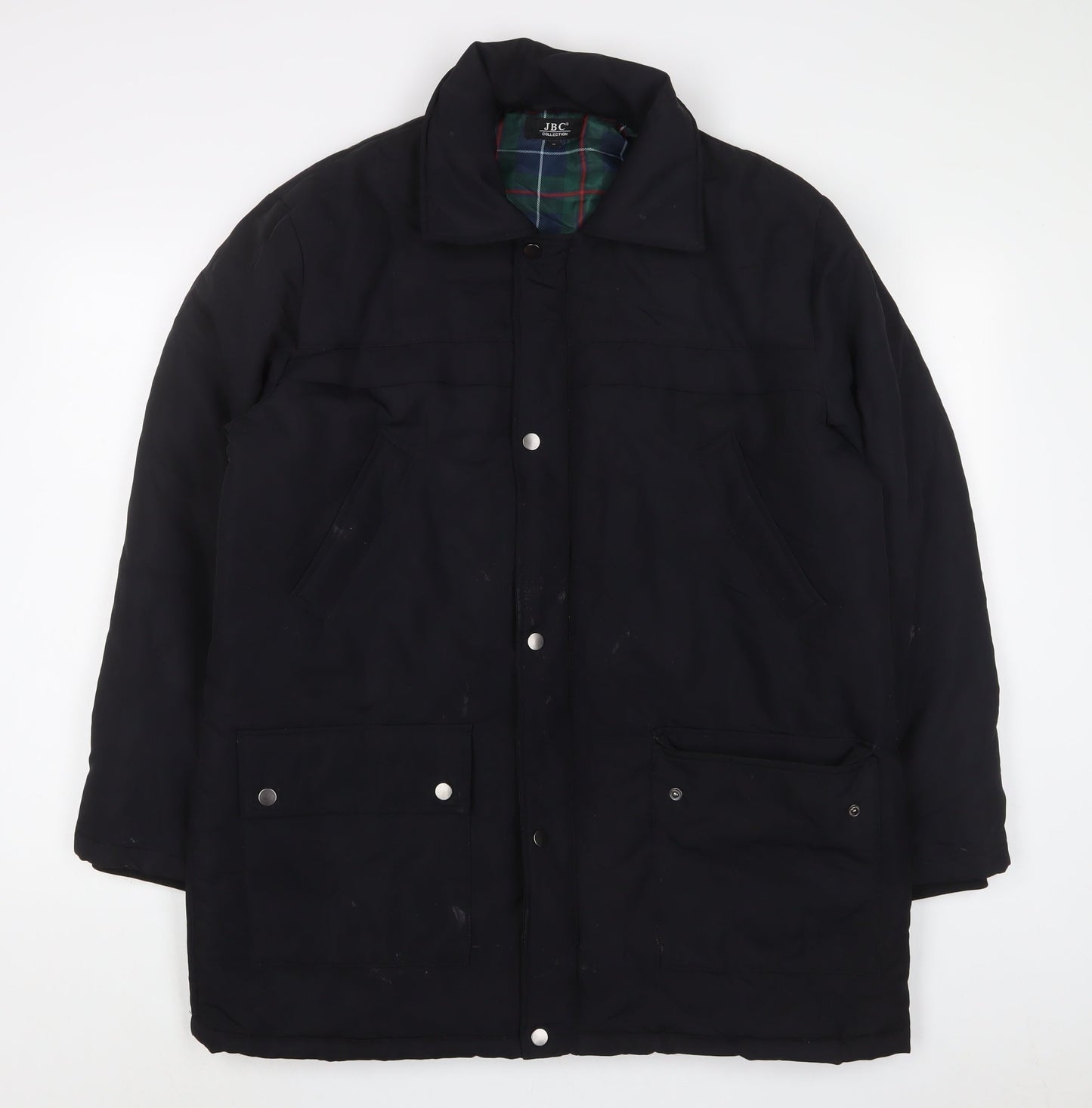 Mens UK Size S JBC Collection Black Quilted Coat