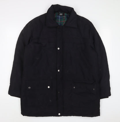Mens UK Size S JBC Collection Black Quilted Coat