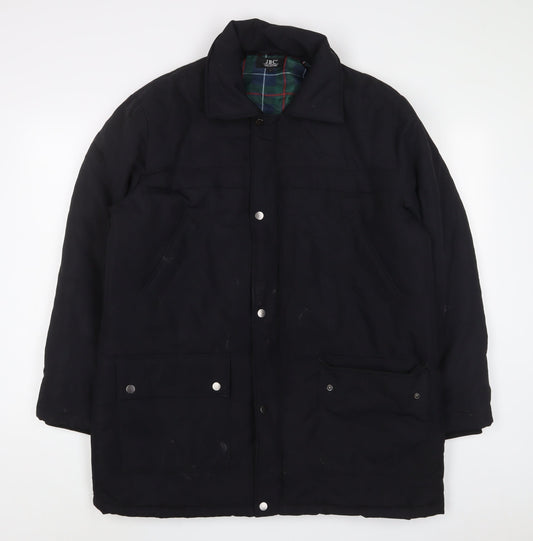 Mens UK Size S JBC Collection Black Quilted Coat