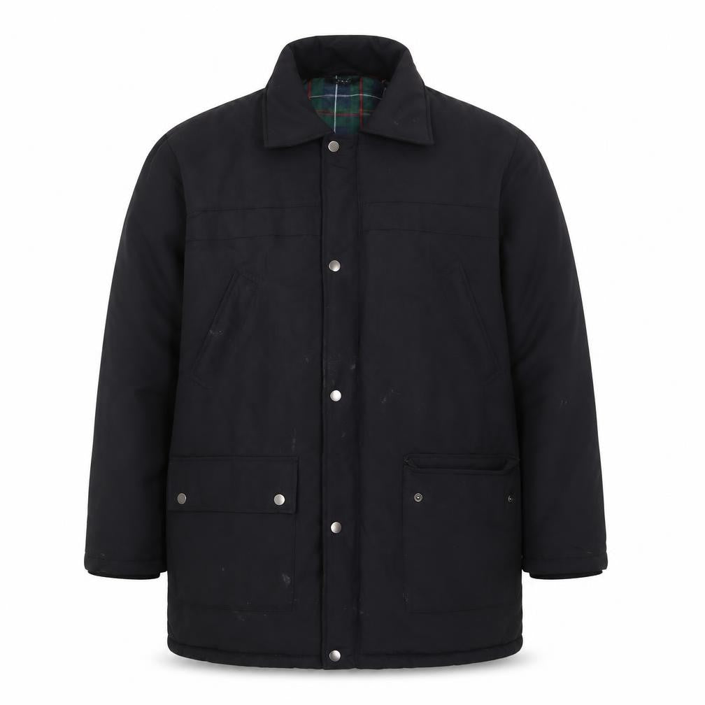 Mens UK Size S JBC Collection Black Quilted Coat