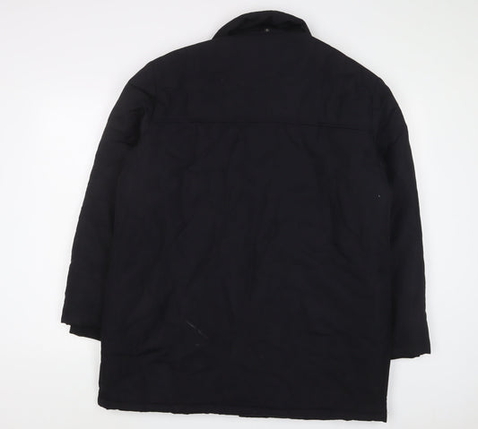 Mens UK Size S JBC Collection Black Quilted Coat