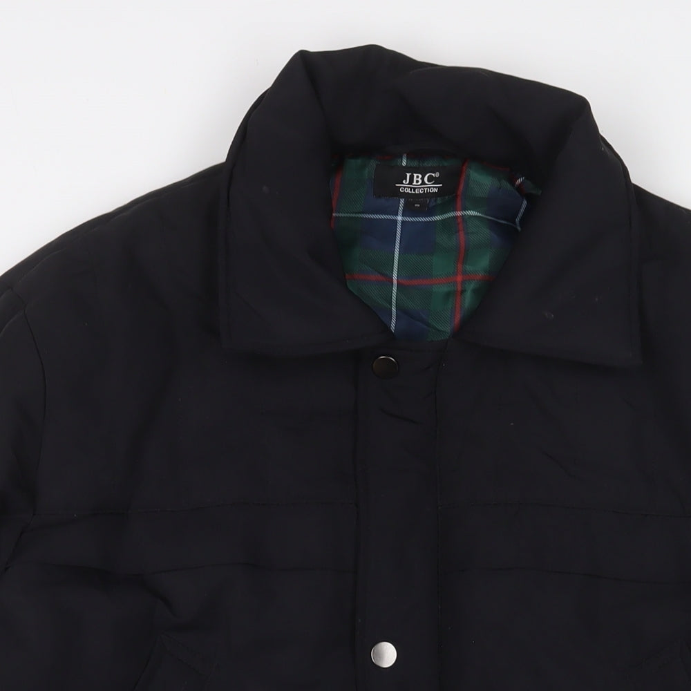 Mens UK Size S JBC Collection Black Quilted Coat