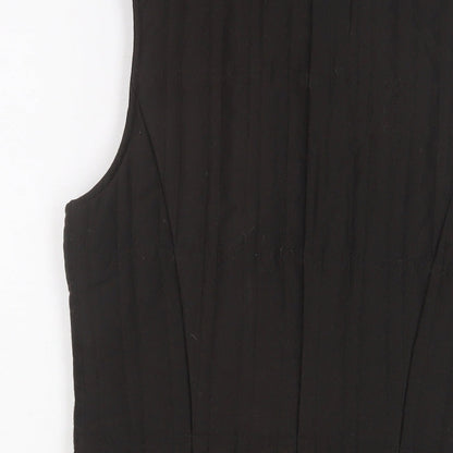 WANKO Womens Black Gilet Jacket Size 6 Zip