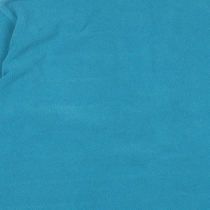 Granite Womens Blue Polyester Pullover Sweatshirt Size XL Zip - Logo, Embroidered