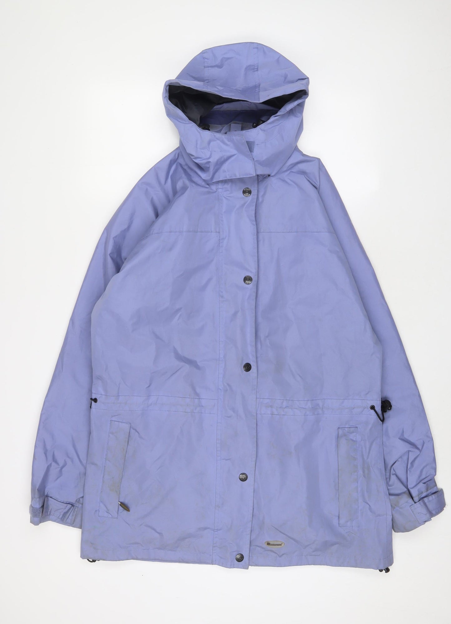 Womens UK Size 14 Outdoor Scene Purple Rain Coat