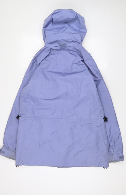 Womens UK Size 14 Outdoor Scene Purple Rain Coat