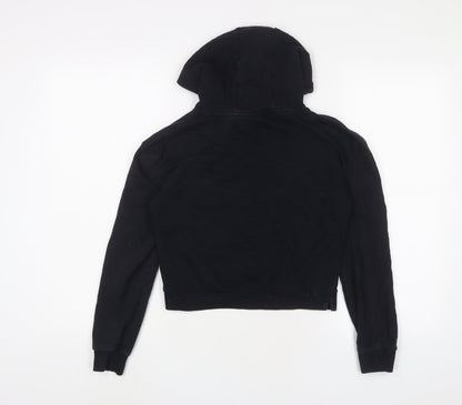 FRIENDS Girls Black Cotton Pullover Hoodie Size 11-12 Years Pullover