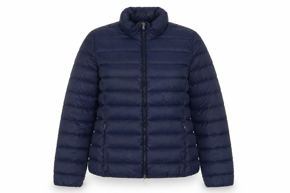 Womens UK Size 8 Geox Blue Puffer Jacket