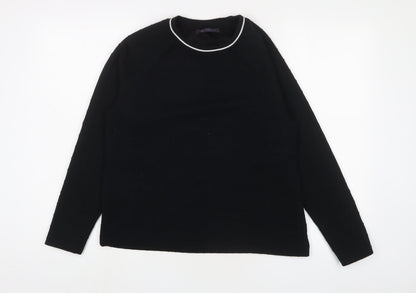 Womens UK Size 12 Marks and Spencer Black Pullover Sweatshirt