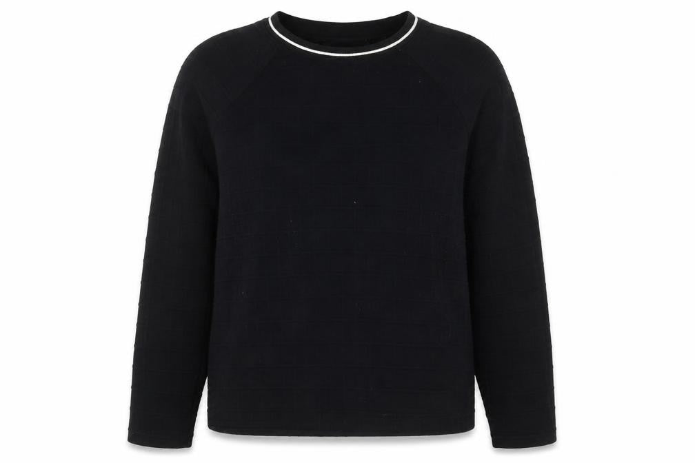 Marks & Spencer Womens Black Polyester Pullover Sweatshirt Size 12 Pullover - Embroidered