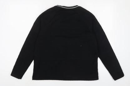 Womens UK Size 12 Marks and Spencer Black Pullover Sweatshirt